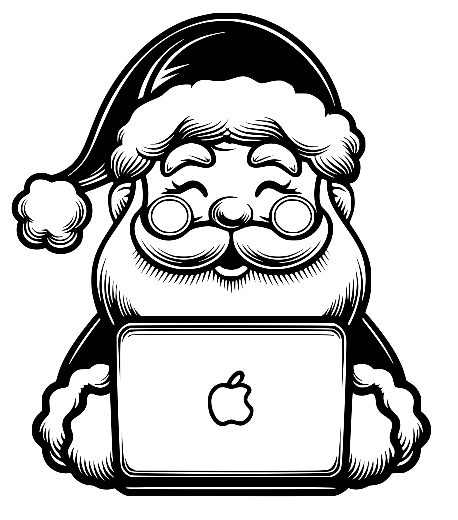 Santa's Laptop Gift Card