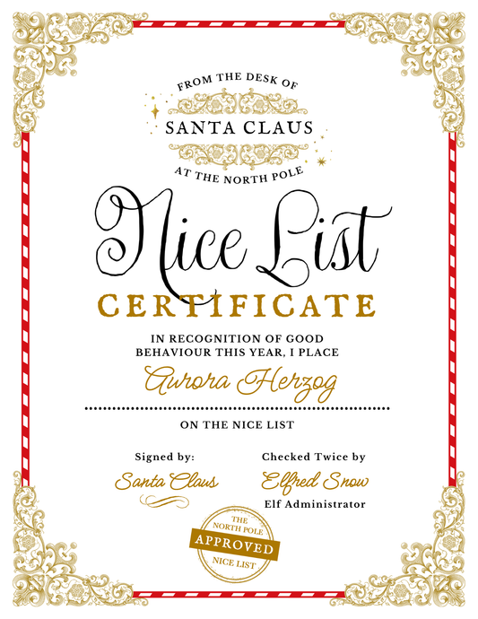 Letter From Santa Package - Golden Beauty