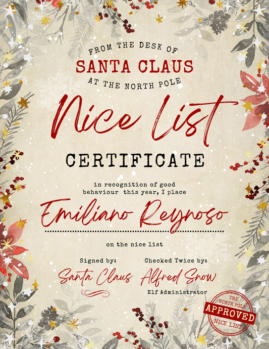 Letter From Santa Package - Christmas Floral