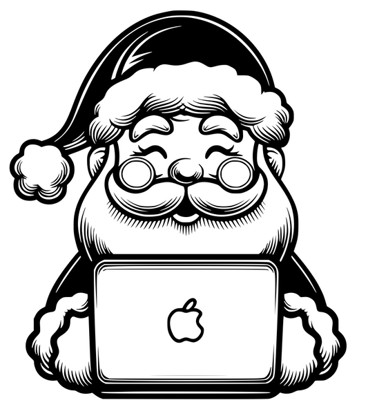 Santa's Laptop Gift Card